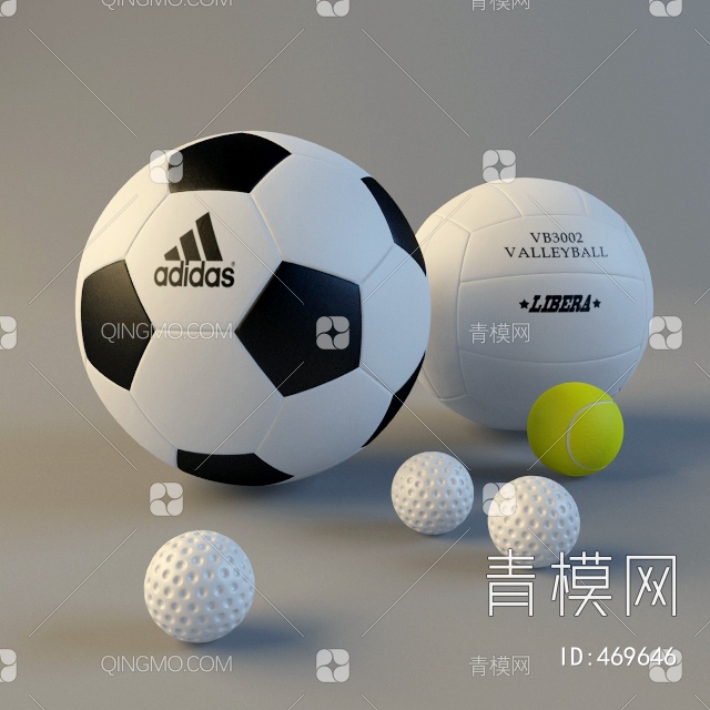 足球3D模型下载【ID:469646】