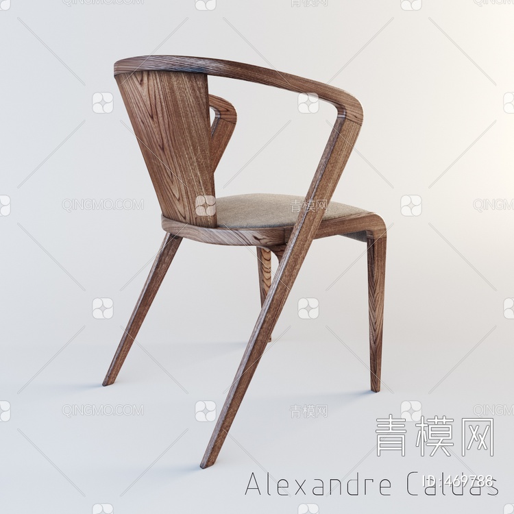 极简圈椅3D模型下载【ID:469788】