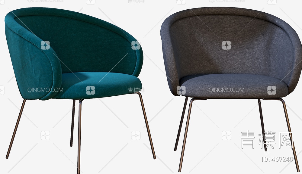 休闲椅单椅3D模型下载【ID:469240】