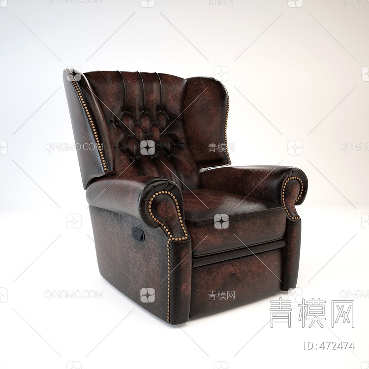 单人沙发3D模型下载【ID:472474】
