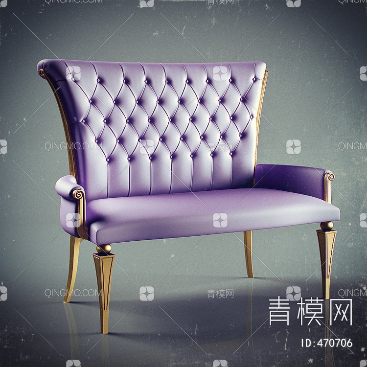 沙发椅3D模型下载【ID:470706】