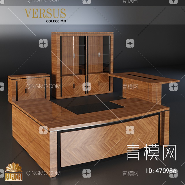 橱柜 餐边柜 组合3D模型下载【ID:470986】