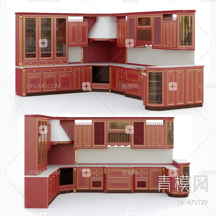厨柜3D模型下载【ID:470129】