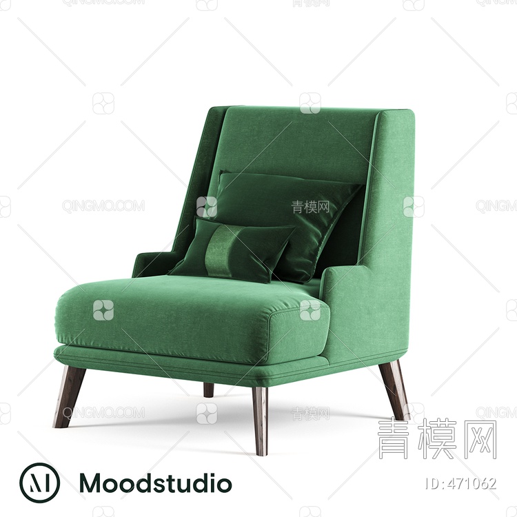 单人沙发3D模型下载【ID:471062】