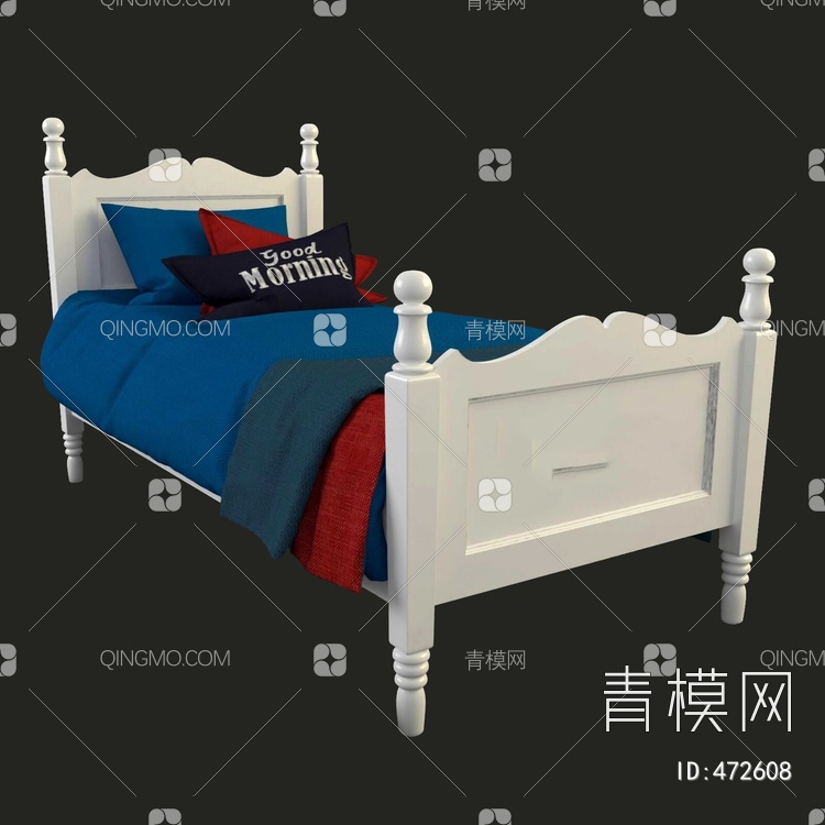 儿童床3D模型下载【ID:472608】