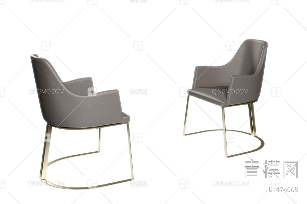 西班牙 AMBOAN 皮质单椅3D模型下载【ID:474568】