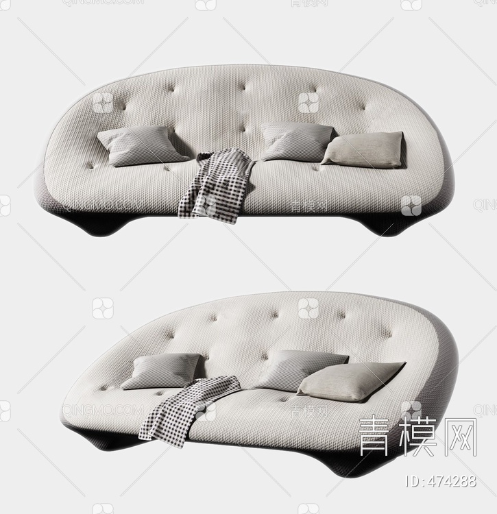 多人沙发3D模型下载【ID:474288】