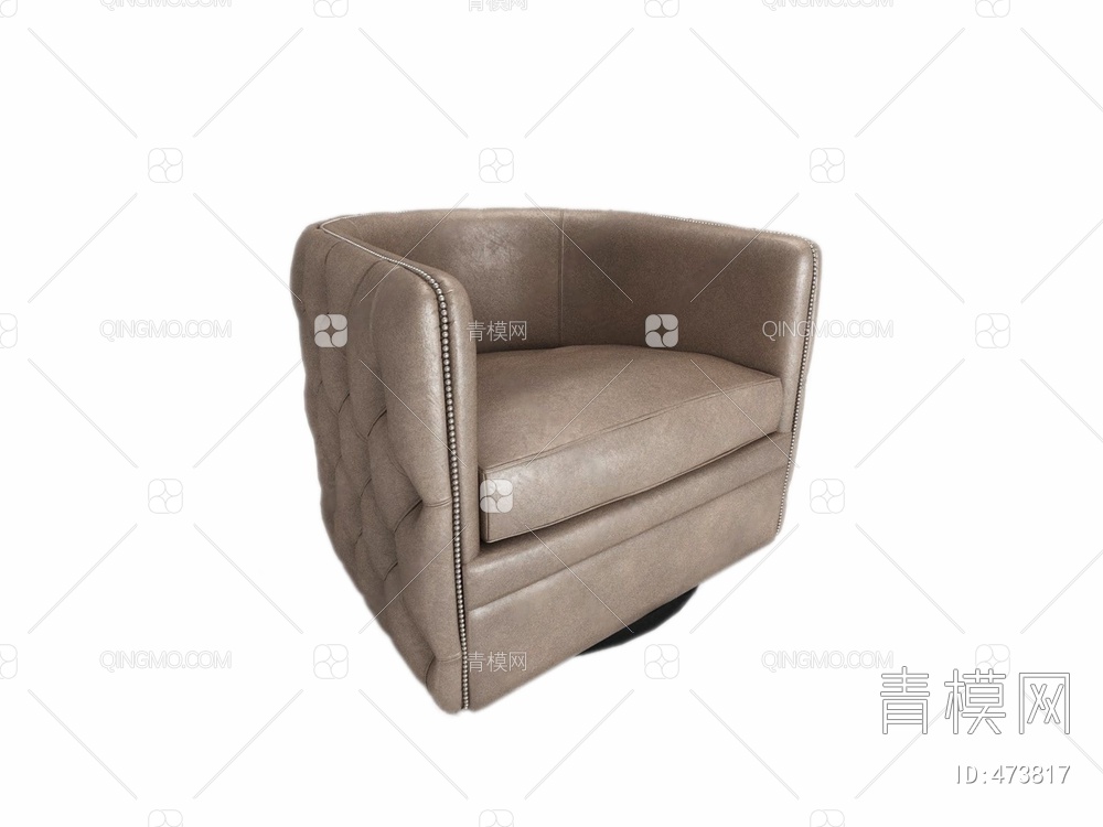 单人沙发3D模型下载【ID:473817】