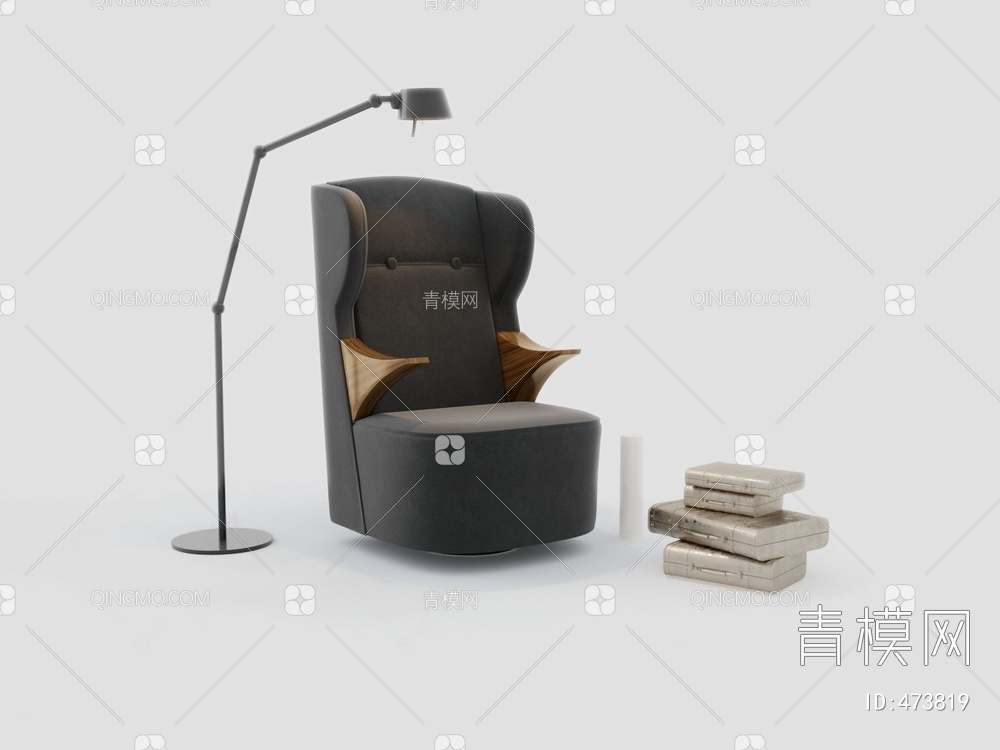 单人沙发3D模型下载【ID:473819】