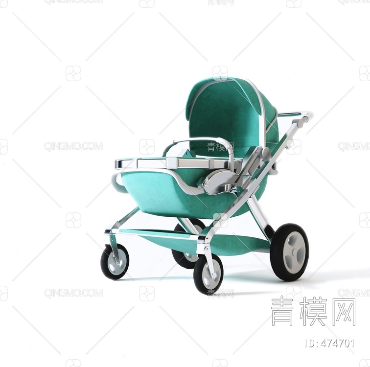 婴儿车3D模型下载【ID:474701】