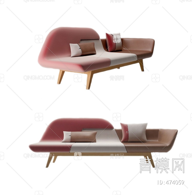 休闲沙发3D模型下载【ID:474059】