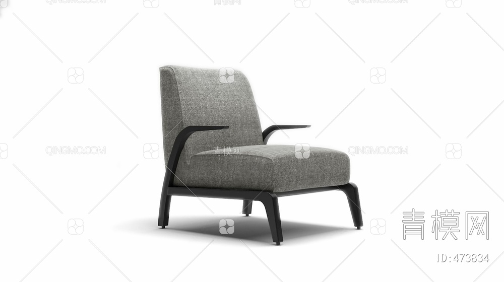 单人沙发3D模型下载【ID:473834】