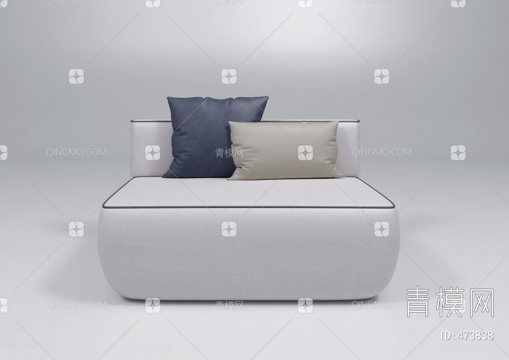 单人沙发3D模型下载【ID:473838】