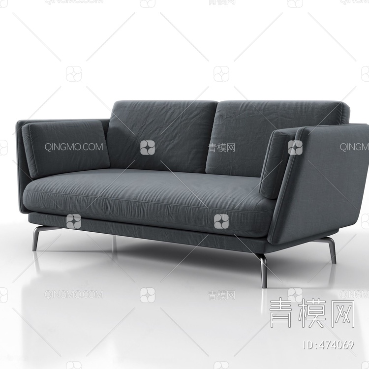 德国 Rolf Benz 双人沙发3D模型下载【ID:474069】