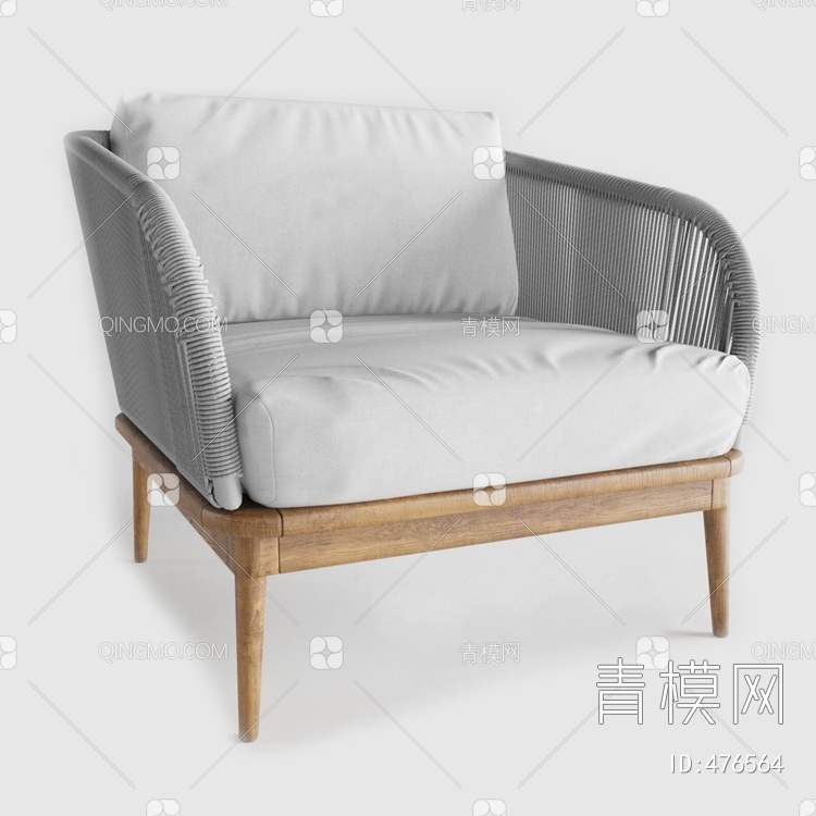 沙发椅3D模型下载【ID:476564】