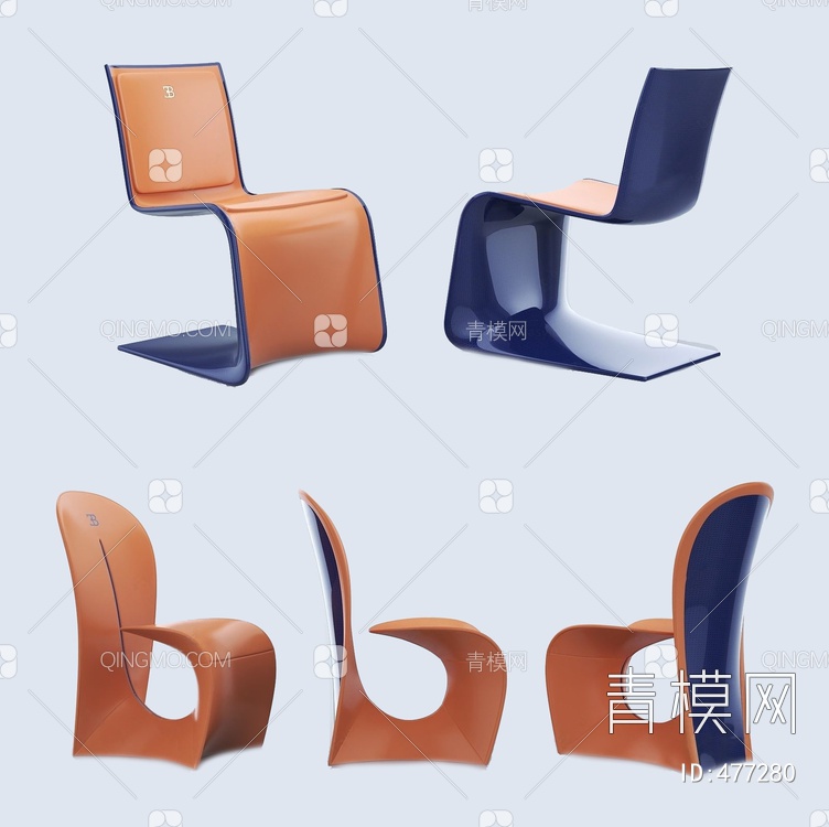 单人椅3D模型下载【ID:477280】