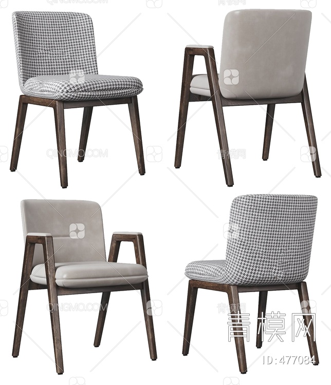 意大利 米洛提 Minotti 单椅3D模型下载【ID:477084】