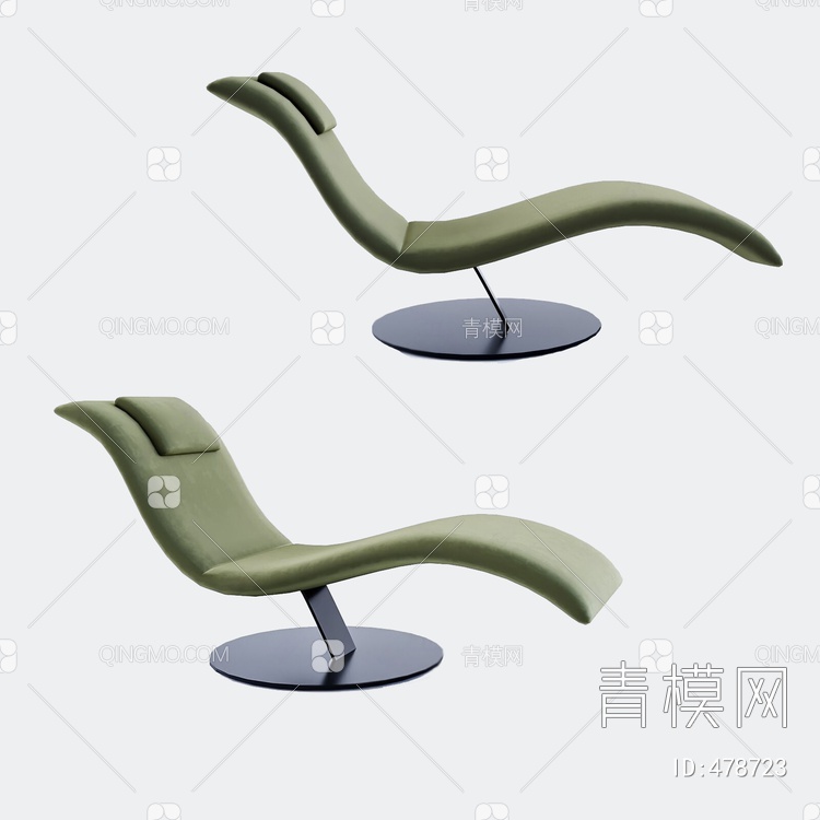 沙发躺椅3D模型下载【ID:478723】