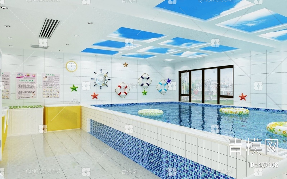 儿童婴儿游泳馆3D模型下载【ID:479308】
