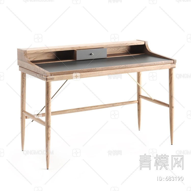 书桌单体3D模型下载【ID:683190】