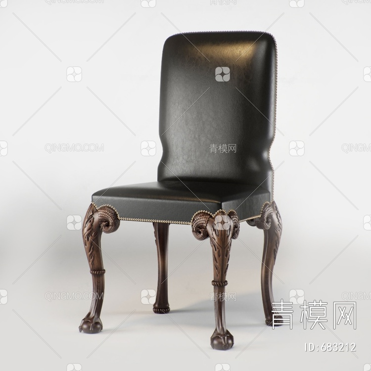 复古沙发椅3D模型下载【ID:683212】