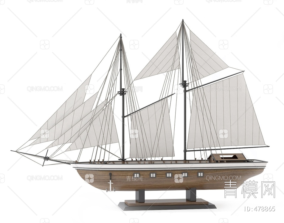 帆船3D模型下载【ID:478865】