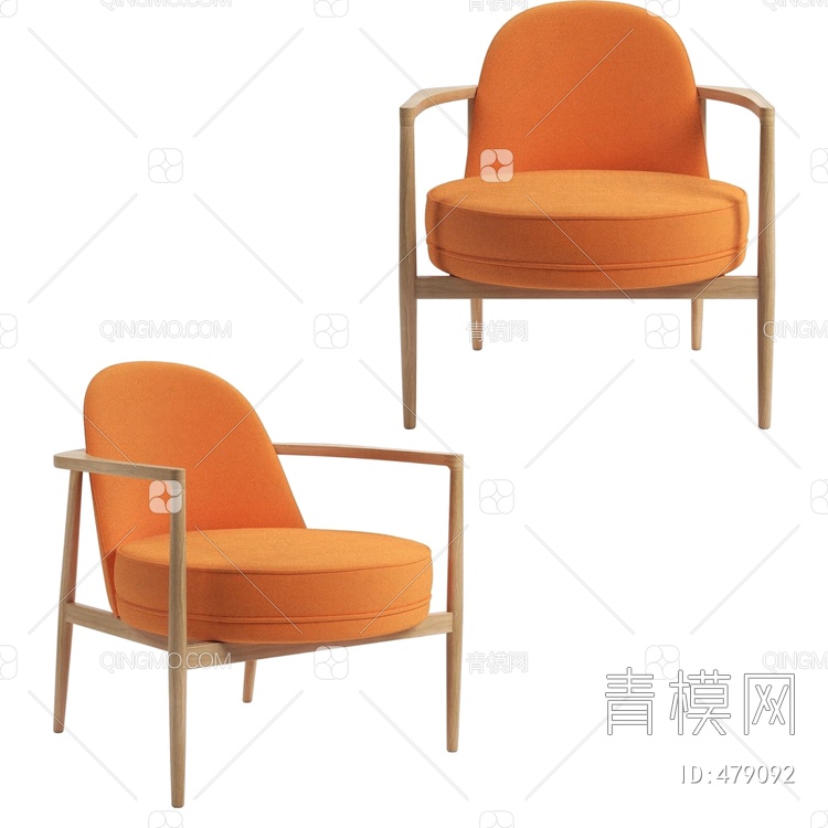澳大利亚 woodmark 单椅3D模型下载【ID:479092】