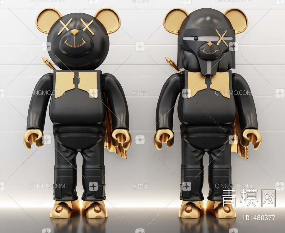 玩具熊摆件3D模型下载【ID:480377】