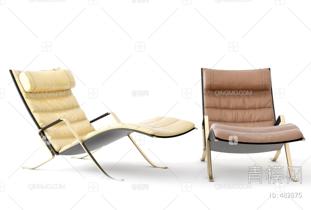 躺椅3D模型下载【ID:482875】