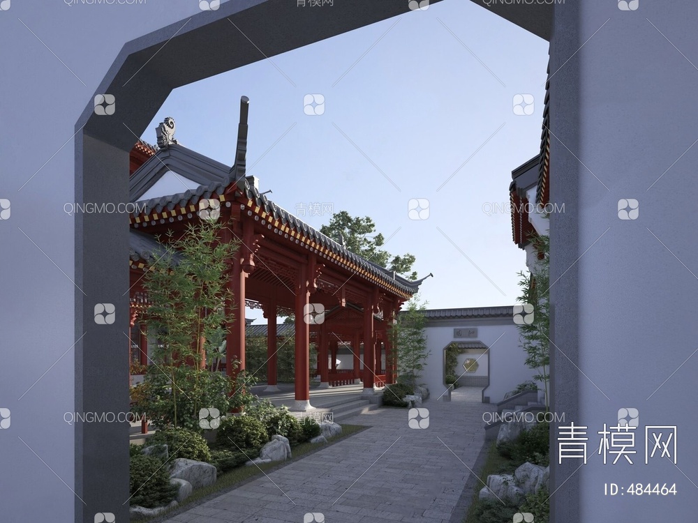 古建前院3D模型下载【ID:484464】