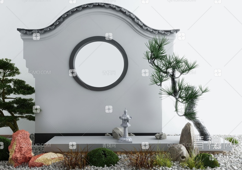 庭院景观小品3D模型下载【ID:484425】