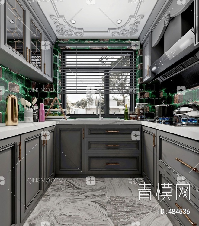 厨房3D模型下载【ID:484536】