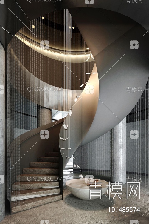 楼梯间3D模型下载【ID:485574】