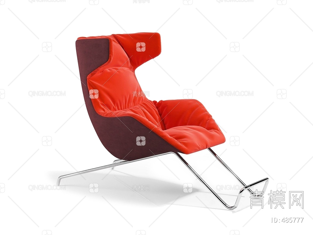 单人沙发3D模型下载【ID:485777】