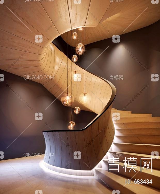 楼梯3D模型下载【ID:683434】