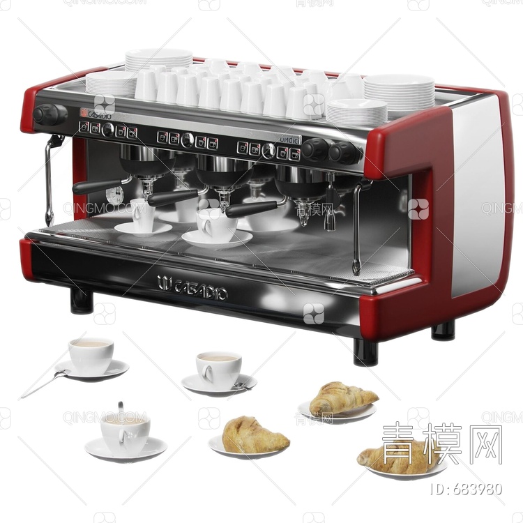 咖啡机3D模型下载【ID:683980】