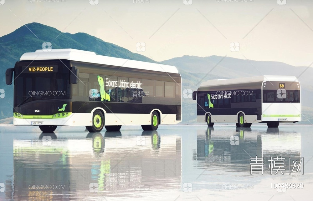 公交车3D模型下载【ID:486820】