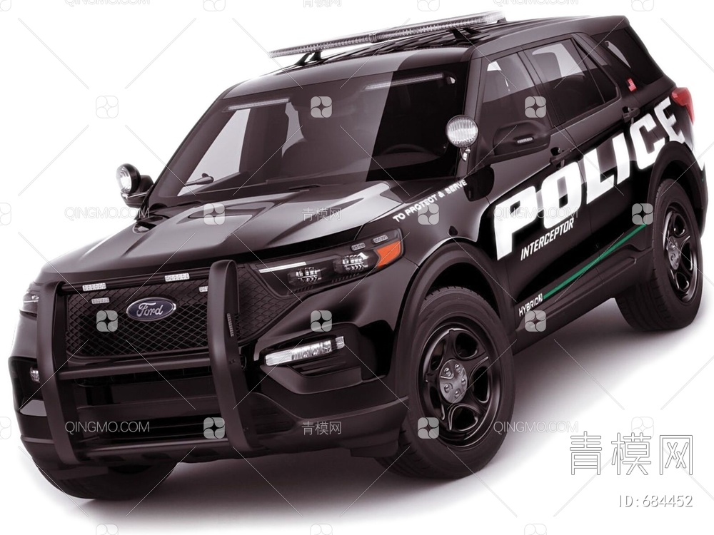 福特explorer警车3D模型下载【ID:684452】