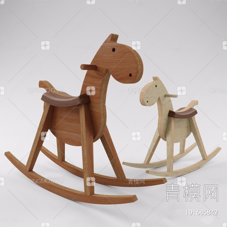 儿童木马3D模型下载【ID:685842】