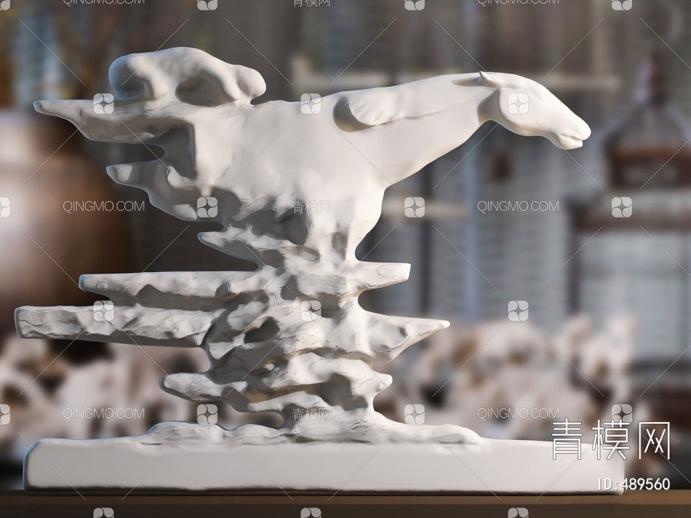 雕塑摆件3D模型下载【ID:489560】