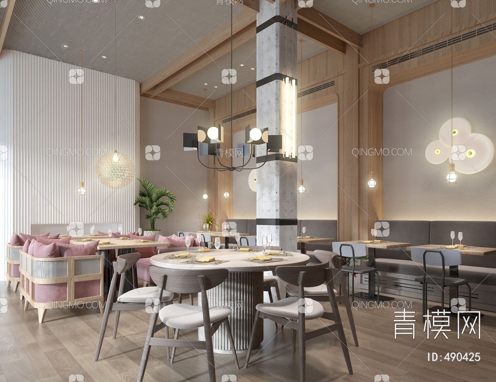 餐厅3D模型下载【ID:490425】