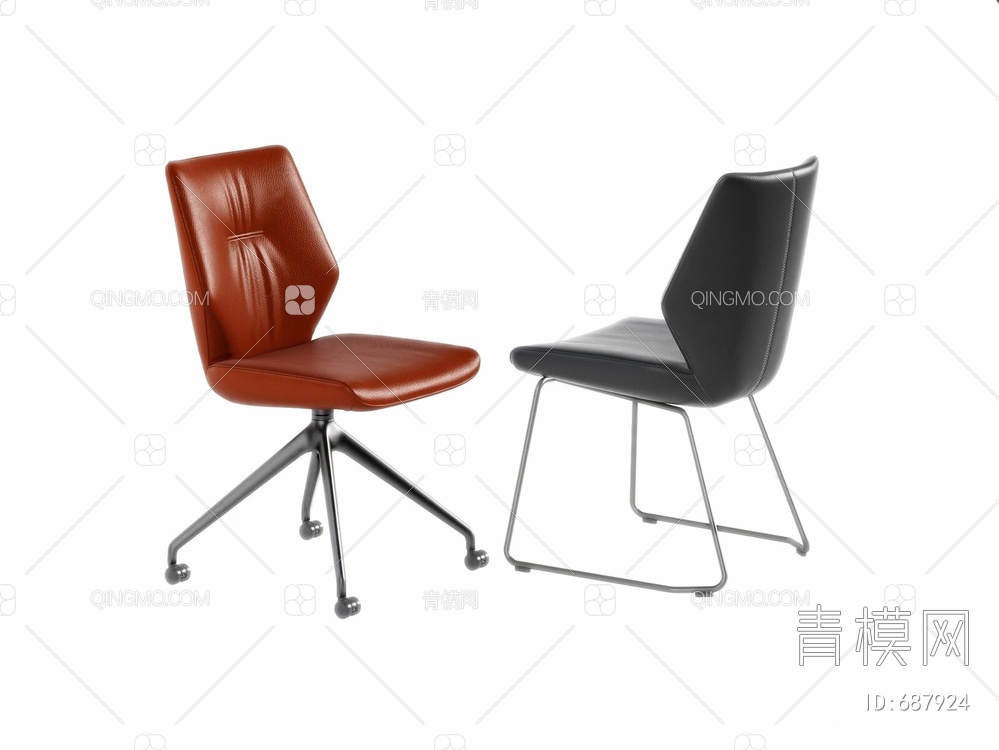 皮制座椅3D模型下载【ID:687924】