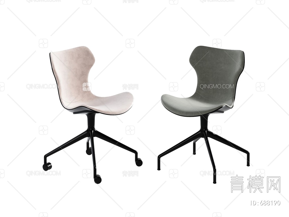 办公座椅3D模型下载【ID:688190】