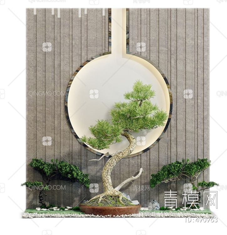 植物盆栽3D模型下载【ID:490963】