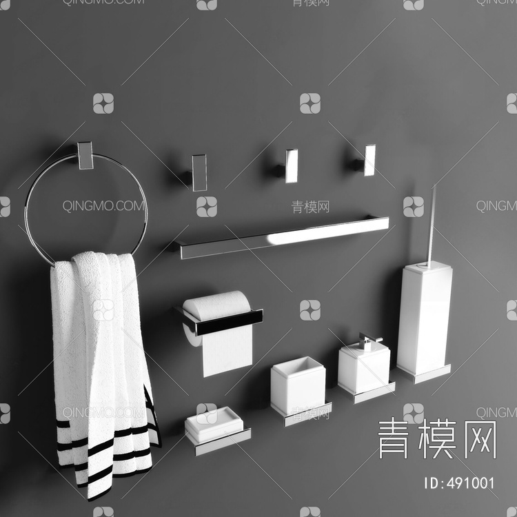 卫浴金属架子卫浴用品3D模型下载【ID:491001】