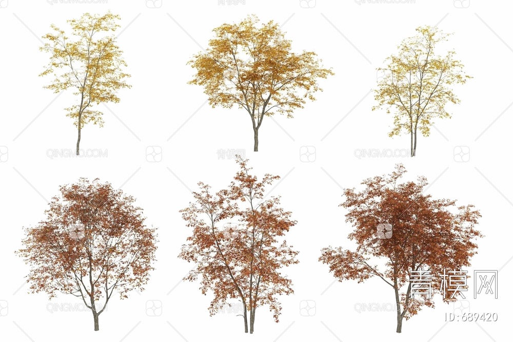 景观树木 3D模型下载【ID:689420】