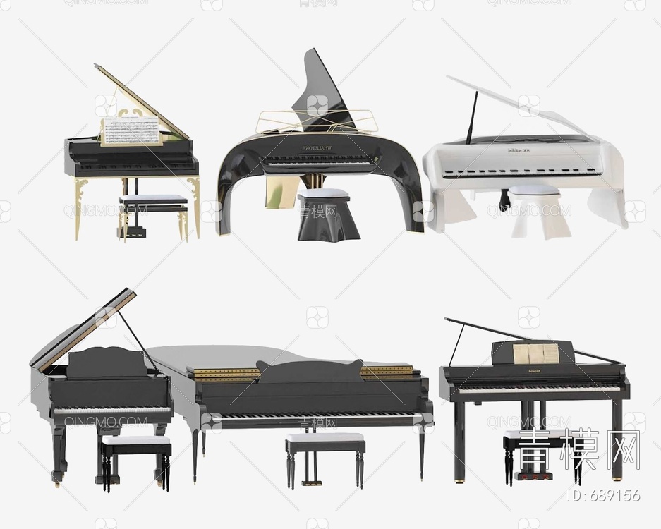 钢琴3D模型下载【ID:689156】