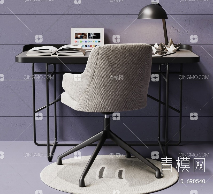 Cattelan Italia 书桌椅3D模型下载【ID:690540】