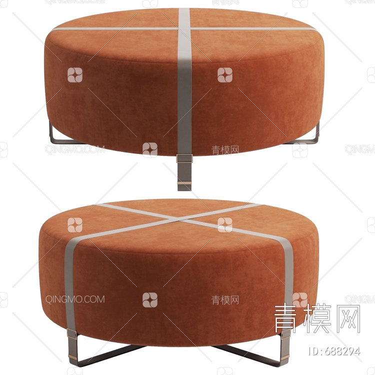 美国 MORADA BOND 沙发凳3D模型下载【ID:688294】