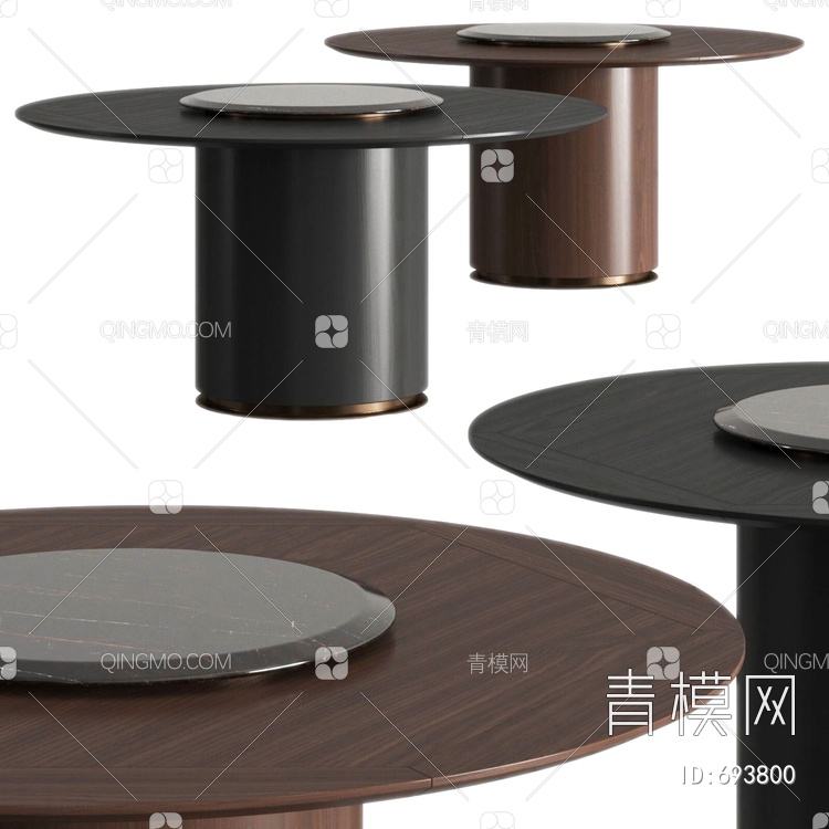 potocco 圆形餐桌3D模型下载【ID:693800】